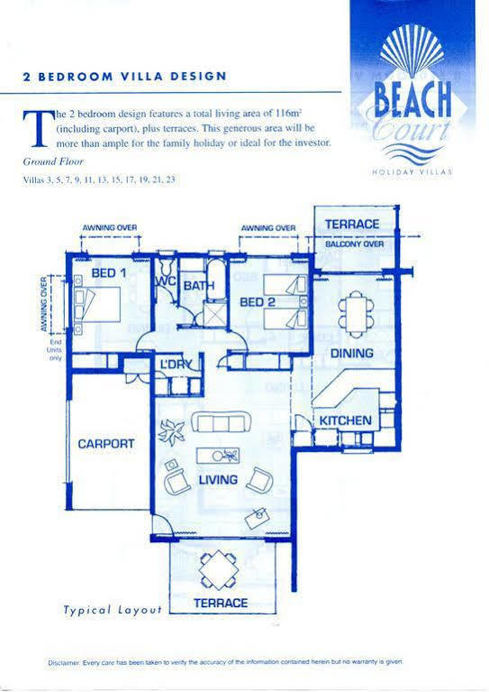 איירלי ביץ' At Beach Court Holiday Villas מראה חיצוני תמונה